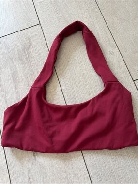 ALO Yoga Burgundy Crop Top